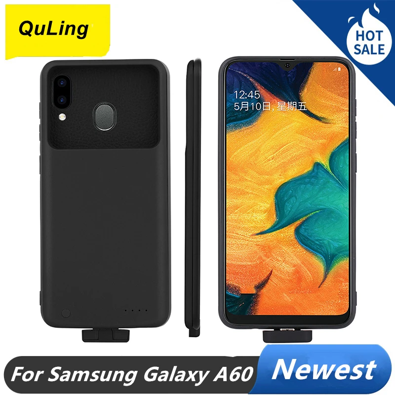 QuLing For Samsung Galaxy A60 Battery Case 5000 Mah A60 Battery Case Bank Power Case For Samsung Galaxy A60 Battery Charger Case