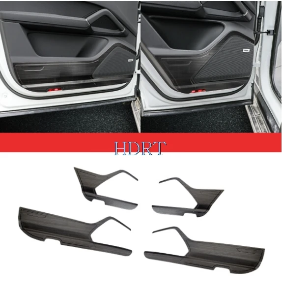 

For Porsche Cayenne 9Y0 2018-2021 Car Accessory Stainless steel Inner Door Anti-kick Pad Cover Trim Frame Interior Decoration