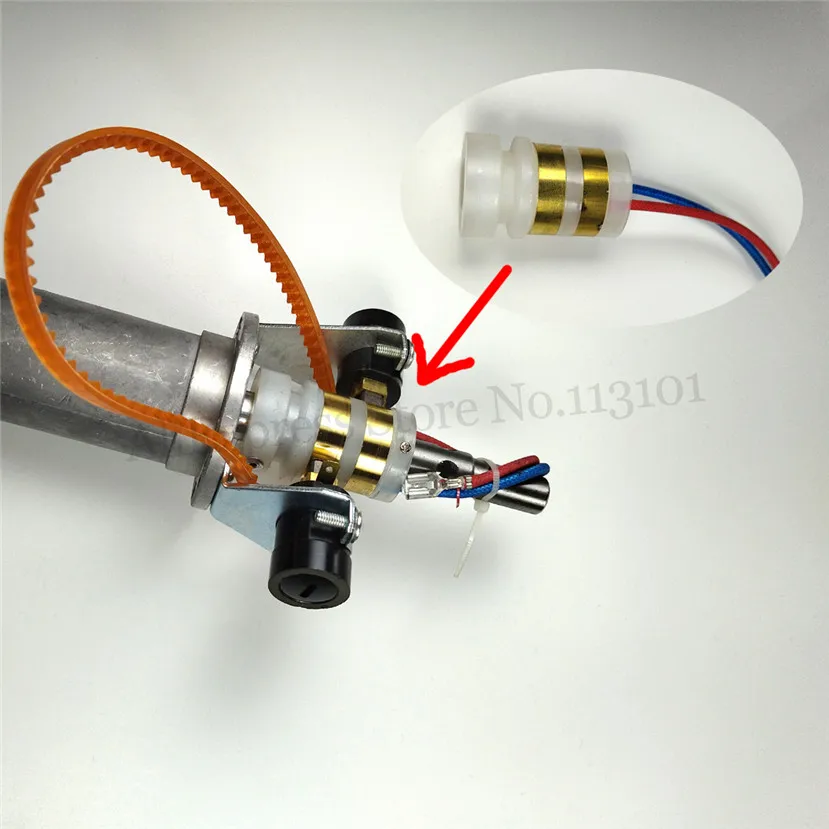 1 Piece Carbon Brush Conductive Slip Ring Head Accessory Of Cotton Candy Machine Copper Rings Rotor Spare Part Candy Floss Maker