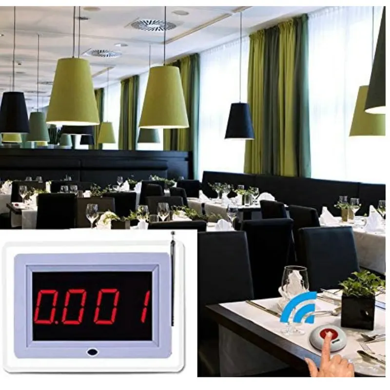 Wireless Calling System สำหรับ Caregiver Pager Restaurant Waiter Server Pager ระบบลูกค้าผู้สูงอายุผู้ป่วยสมาร์ทพยาบาล
