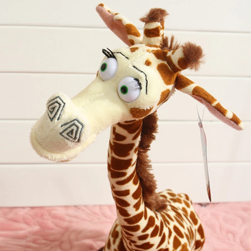 Peluche girafe à long cou, 12 pouces, 35cm, 1 pièce, jouet mignon de Madagascar, beurre de cerf pour enfants, appels élevés