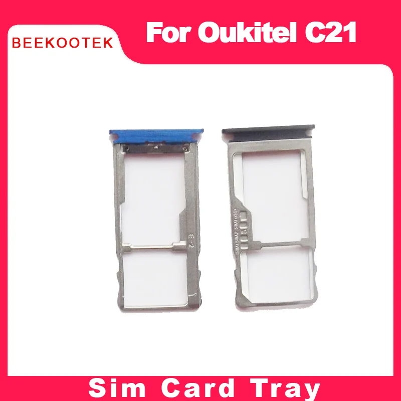 

BEEKOOTEK New Original Oukitel C21 SIM Card Tray Slot Card Holder Accessories For Oukitel C21 SIM Card Holder Replacement Parts