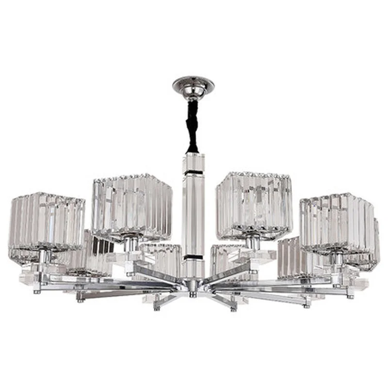 

Modern Led Chandeliers Lighting Chrome Metal Living Room Led Pendant Chandelier Lights Glass Dining Room Hanging Light Fixtures