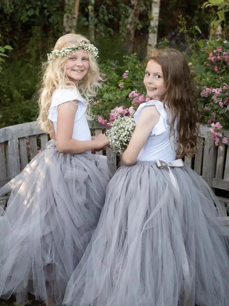 Robe de plage à fleurs pour filles, col à bijoux, manches courtes, robes de fête d'anniversaire pour enfants, robes de mariage, de bal et de Communion