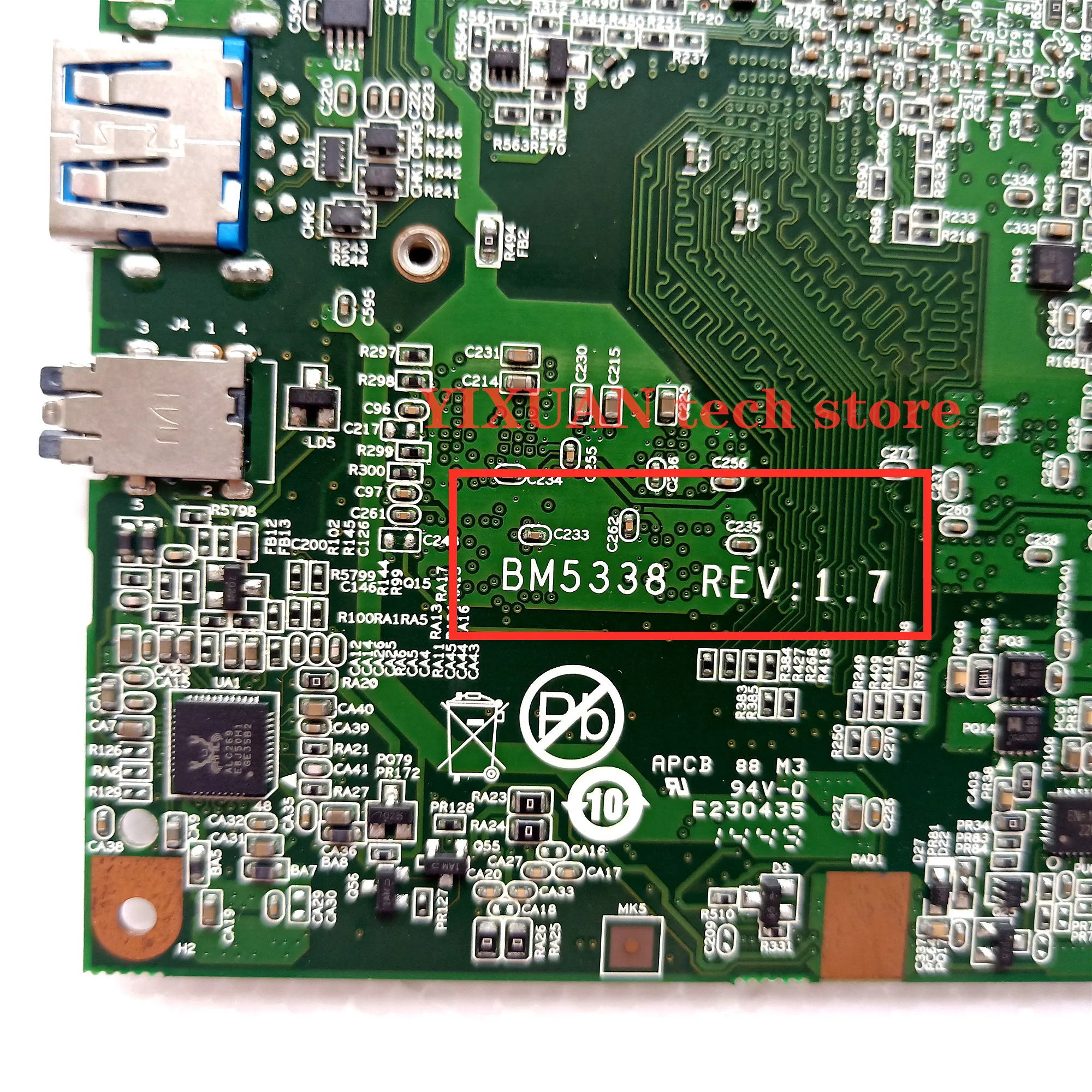 BM5338 Moederbord Voor Lenovo Ideapad Flex 10 Laptop Moederbord Met 2G/4Gb Geheugen N2807/N2805 Cpu 100% Volledig Getest En Hoge Kwaliteit