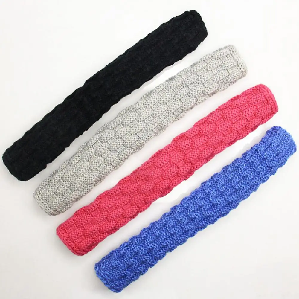 Universal Headphone Headband Cover Solid Color Braided Cloth Over Ear Headphone Replacement Head Band Cushion Cover Pad