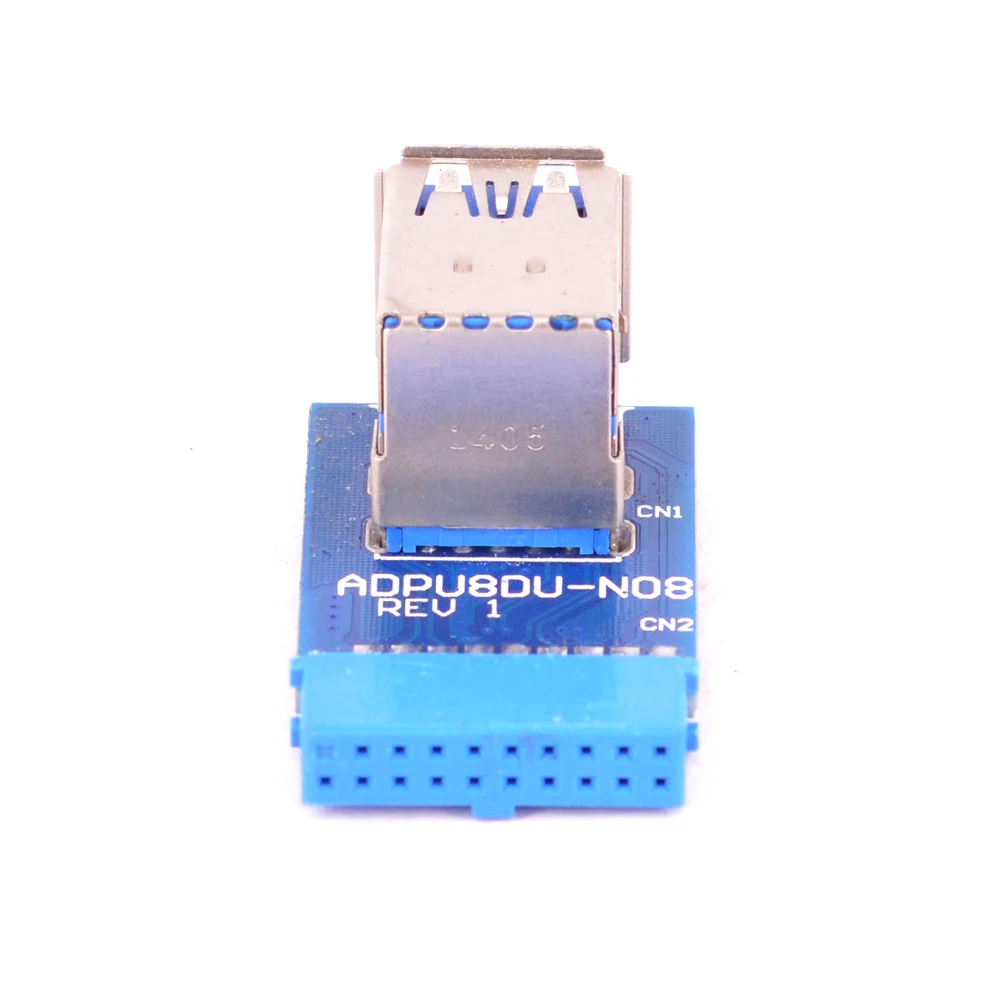 Płyta główna USB 3.0 Hub 19pin USB 3.0 do Dual USB3.0 A żeński Port Converter Card USB3.0 Adapter Card for Wireless Mouse Wlan