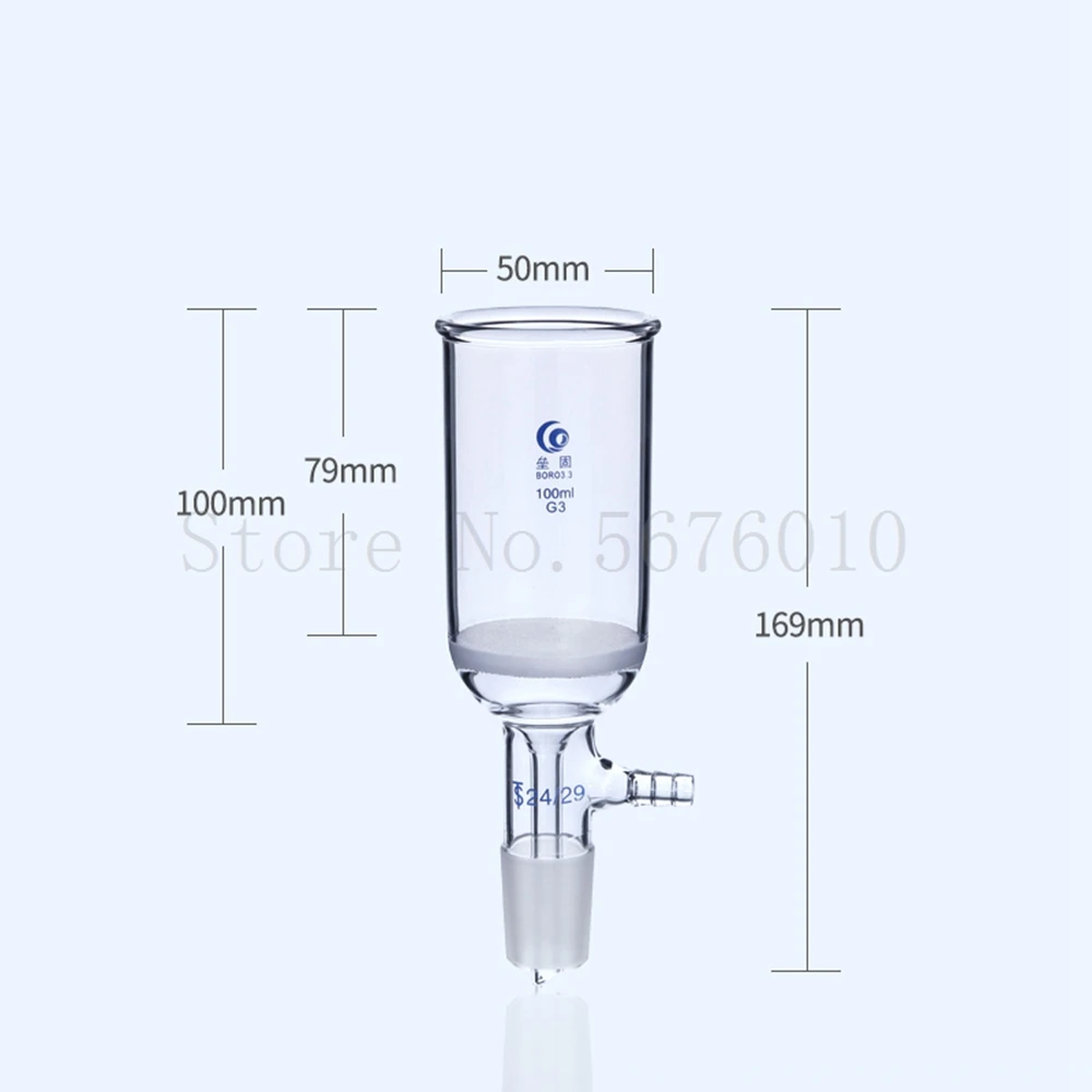 1 sztuk 35ml do 1000ml szklany lejek o strukturze plastra miodu, lejek z filtrem laboratoryjnym ze złączem 19 #24 #29 # standardowe szlifowanie usta