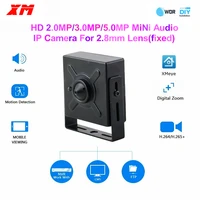 Cámara IP de Audio POE de 5MP, 4MP, 3MP, H.265, Mini cámara IP CCTV de 2,8mm para sistema POE NVR, vigilancia de seguridad interior para el hogar