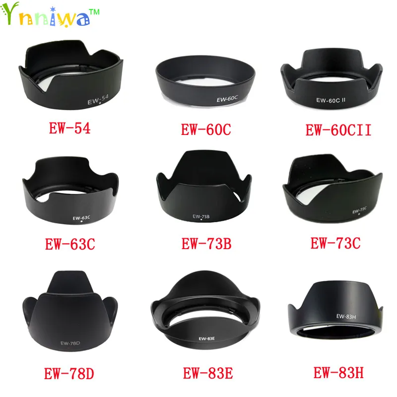 1piece For EW-54 EW-60C EW-60CII EW-63C EW-73B EW-73C EW-78D EW-83E EW-83H camera Lens Hood for canon lens camera