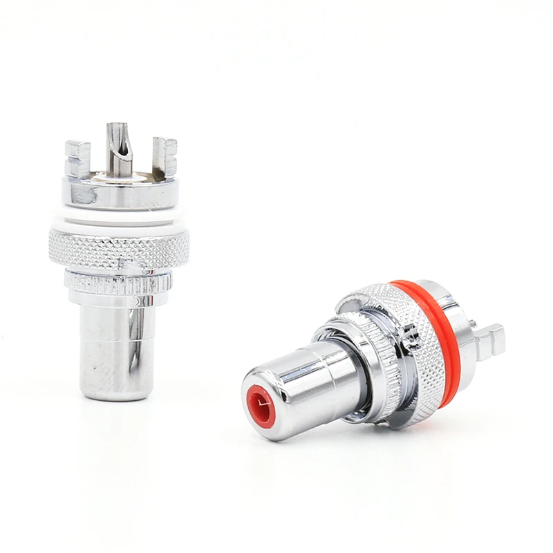 Chassis-Einbauadapter RCA-Buchse Anschluss Chassis-Einbauadapter Audio-Terminal 3,5mm AV-Stecker – Detail 2