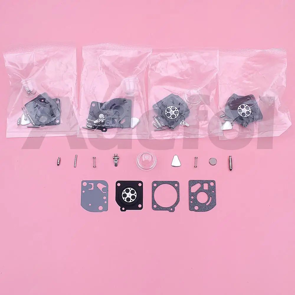 5pcs Kit di Riparazione Carburatore Per Husqvarna 125 125R 128R 124L 124C 125C 125E 128L 128CD 128LDX 128DJX 128LD 128RJ Tagliaerba