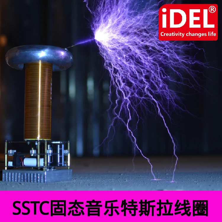 DC12V Tesla Coil Artificial Lightning Maker Music Tesla Coil SSTC Tesla Lightning Storm Upgraded Version