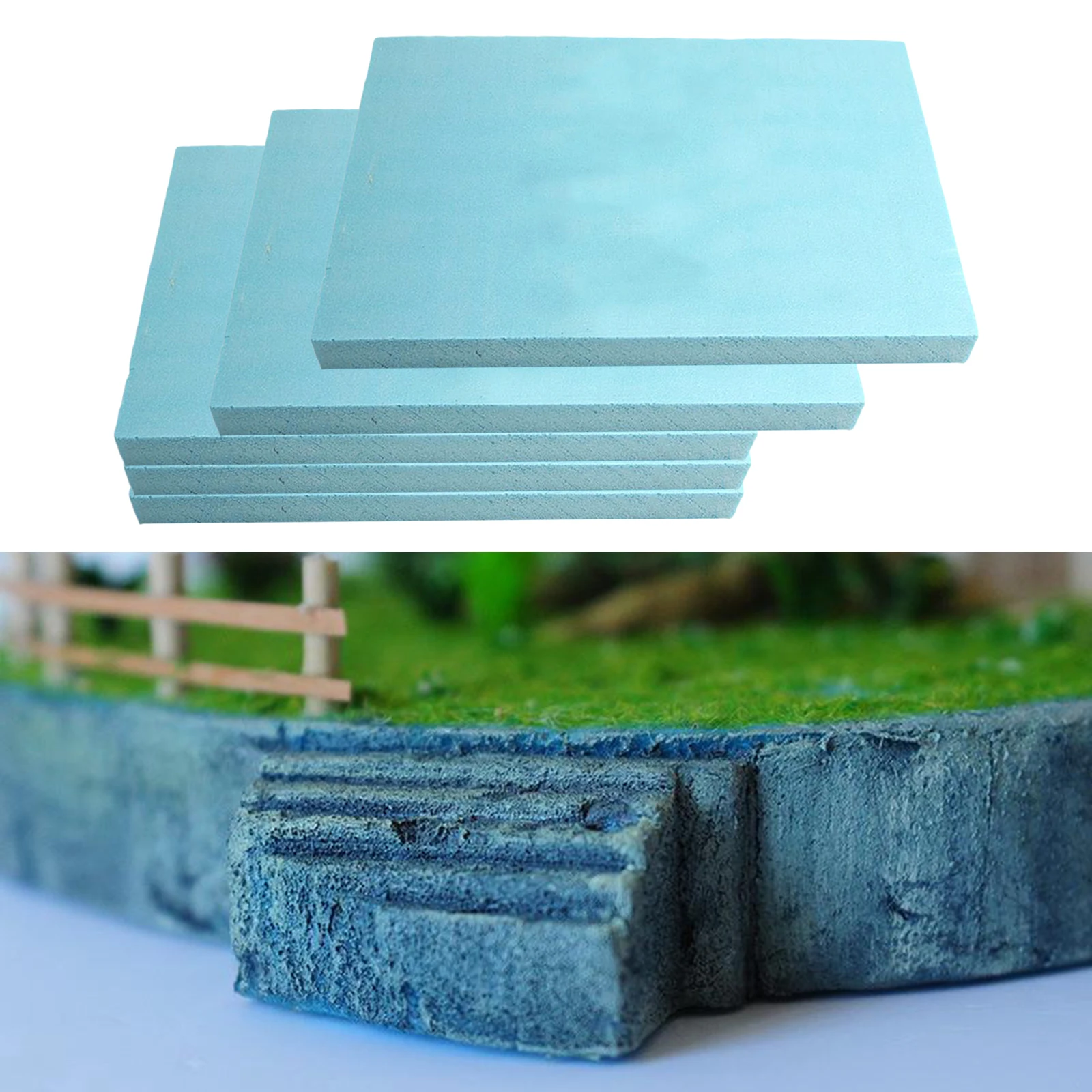 2pcs/5pcs Crafts Diorama Base Foam Blocks Modeling Material for Crafting Modeling Landscape Art Projects and Floral Arrangements