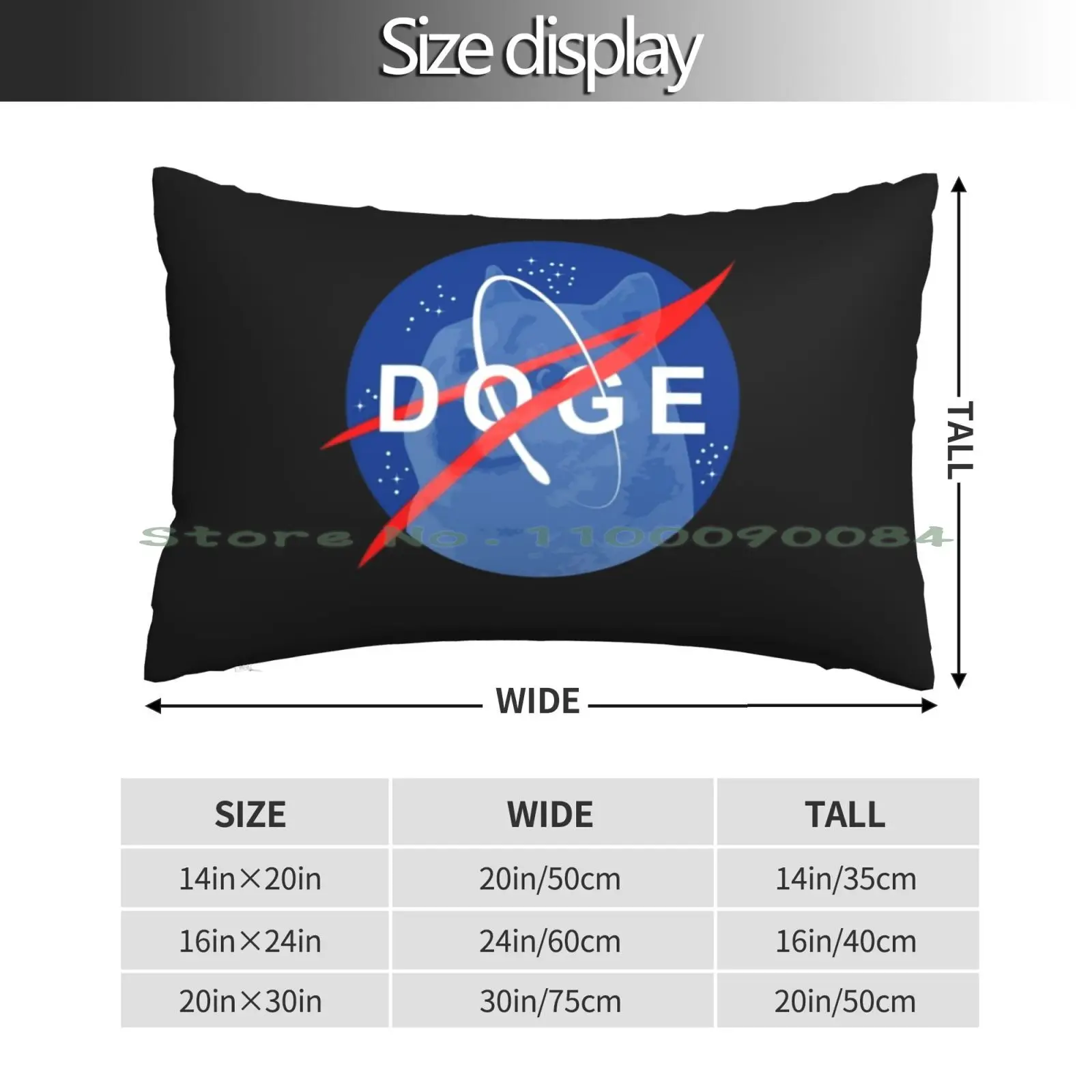 See You On The Moon Dogecoin Pillow Case 20x30 50*75 Sofa Bedroom Hamza Saucegod Red Font Graph Dragon Rouge Manga Anime 140