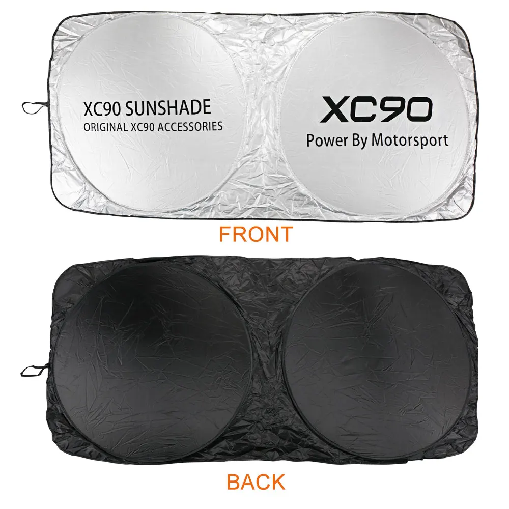 For Volvo XC60 XC90 S60 XC40 AWD C30 C70 S80 S90 T6 V40 V50 V60 V70 V90 XC70 Auto Accessories Car Windshield Sunshades Cover - view 3