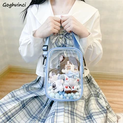 Transparente Taschen Frauen Mini Kreuz Körper Einfache Kawaii Mädchen Freizeit Schulter Mode Täglichen Alle-spiel Ulzzang Harajuku