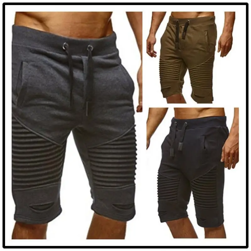 Summer new striped sports shorts trendy breeches men's casual five-point pants pants