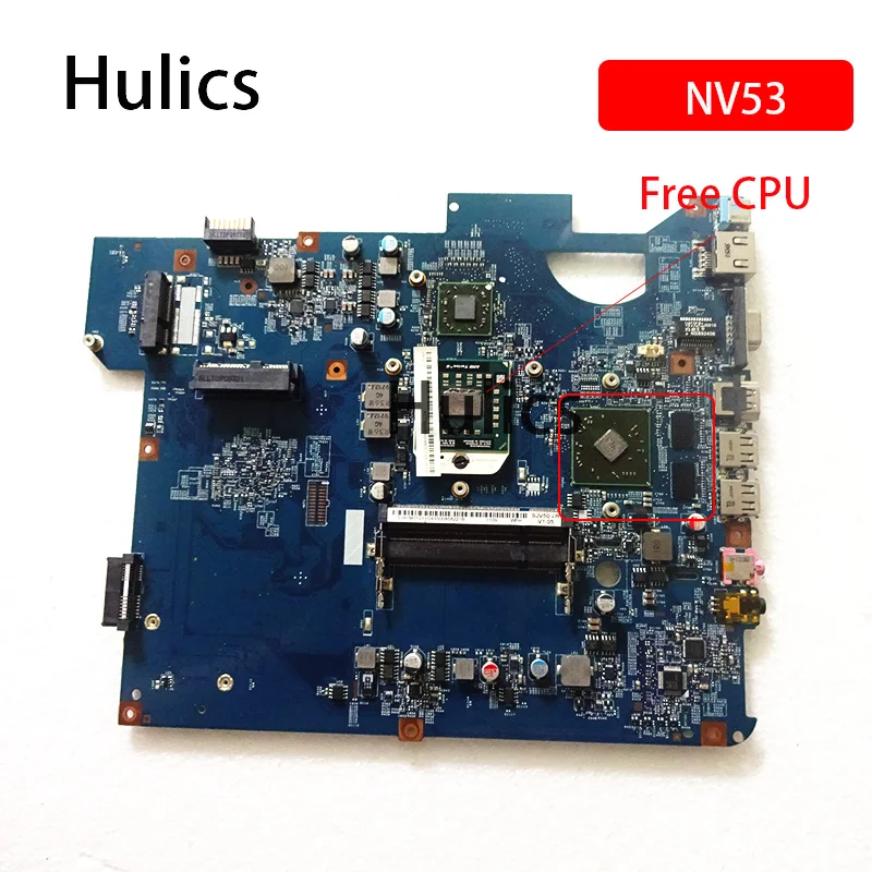 

Hulics Used SJV50-TR 09228-1 Mainboard 48.4FM01.011 Laptop Motherboard For Acre Gateway NV53 Main Board