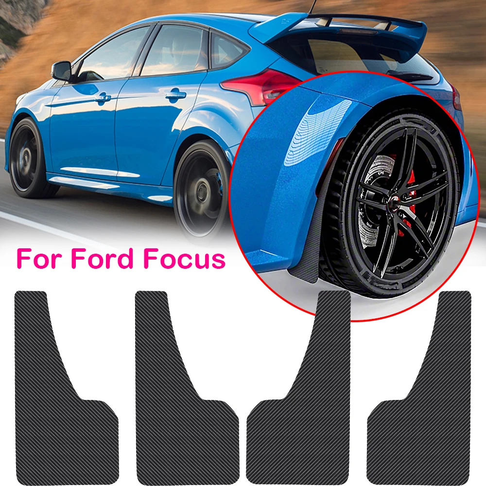 New Universal Car Mud Flaps Mudflaps Splash Guards Mudguards For Ford Focus ST RS SE LT XR5 Mk MK2 MK3 MK4 2 3 4 ST250 RS500