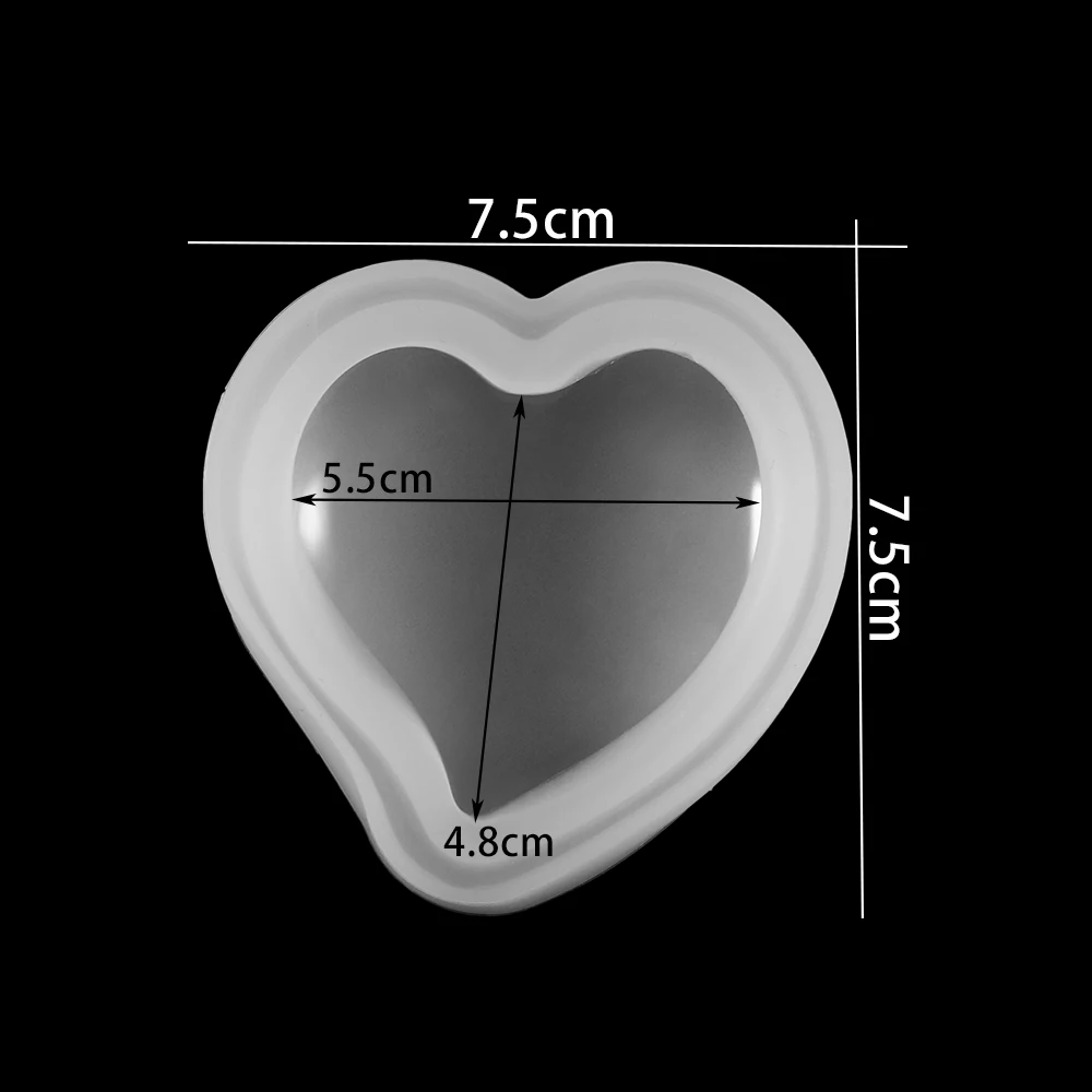 3D Heart Shape Silicone Mold for DIY Jewelry Making