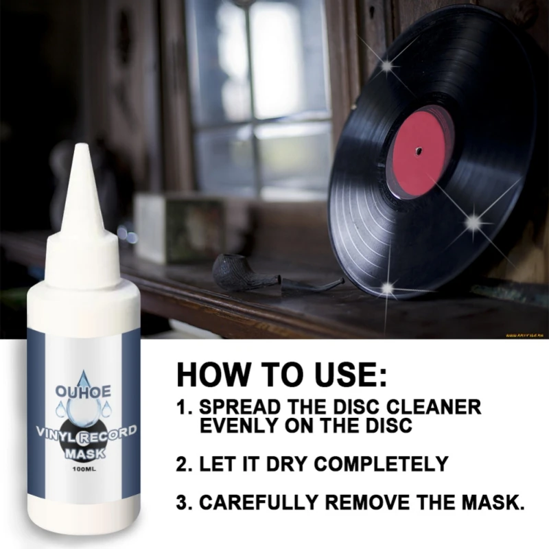 Vinyl Record Cleaner Pure Vinyl Cleaning Solution Spray Rust Remover Liquid Household Cleaning Tools Detergent 30/100ml