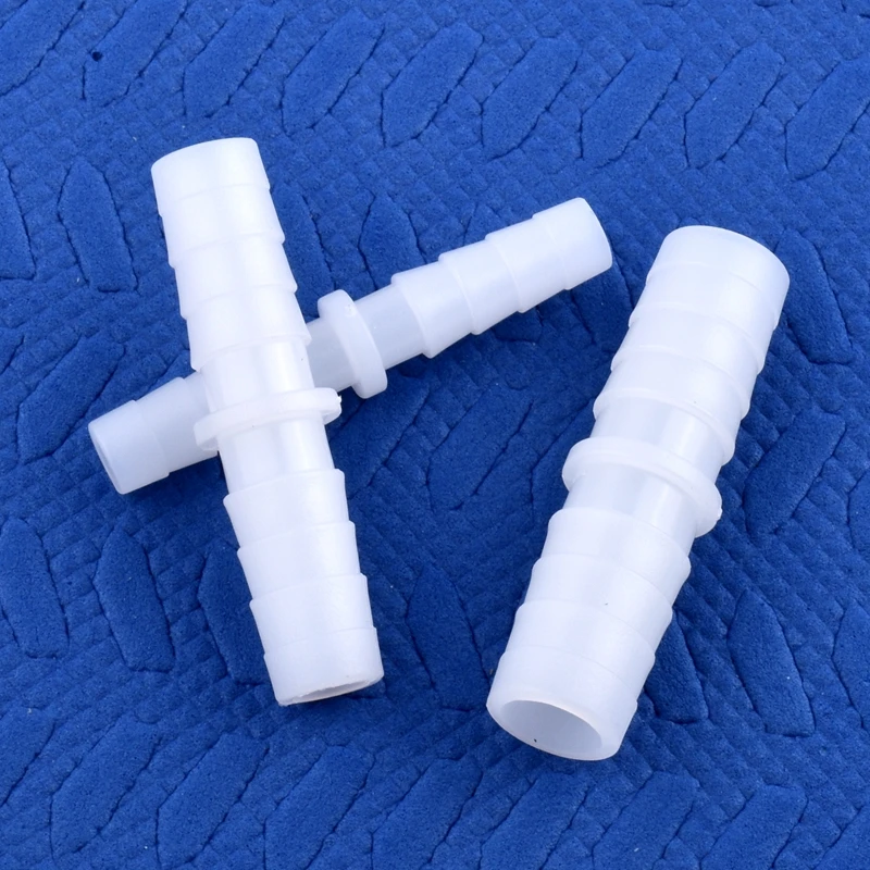 5~200pcs 4~14mm Food Grade Plastic Equal Dia Direct Connectors Aquarium Fish Tank Air Pump Fittings Water Pipe Hose Pagoda Joint