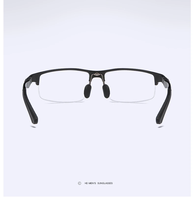 YIMARUILI Halbrahmen-Sportbrillengestell, ultraleichtes Aluminium-Magnesium-Material, optisches Brillengestell für Herren, Y3121 – Detail 8