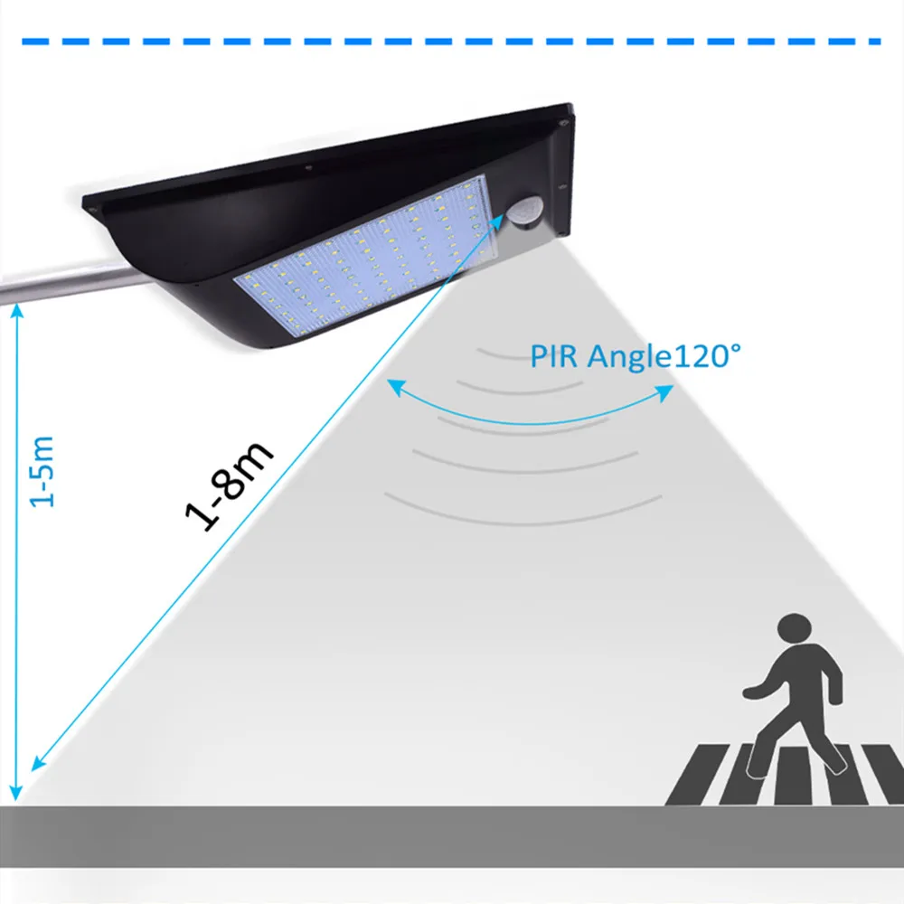 Solar Night Light Strong Light Power Outdoor IP65 1000 Lumen 81 /110 Leds Solar Street Light Motion Sensor Solar Lamps