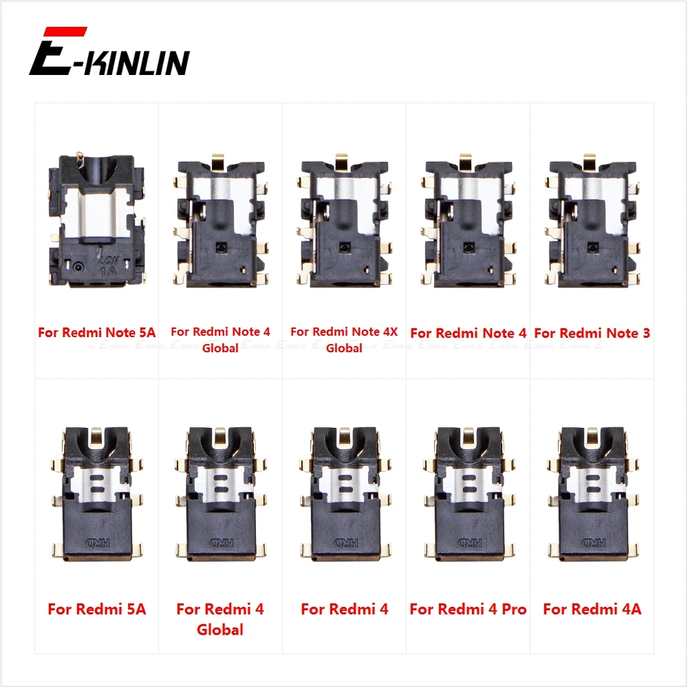 

Headphone Jack Ear Earphone Audio Flex For XiaoMi Redmi Note 5A 4X 4A 4 3 Pro Port Connector Repair Parts