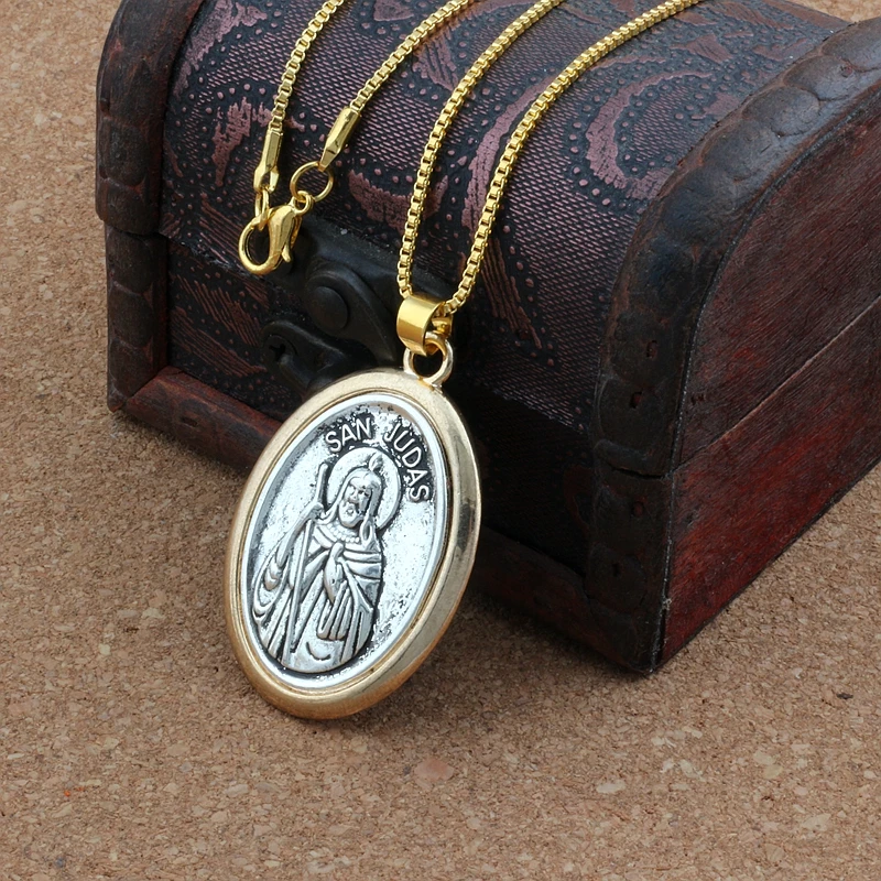 สร้อยคอจี้โลหะผสมรูปนักบุญยูดา - Women Juda Accessories บทวิจารณ์และราคา