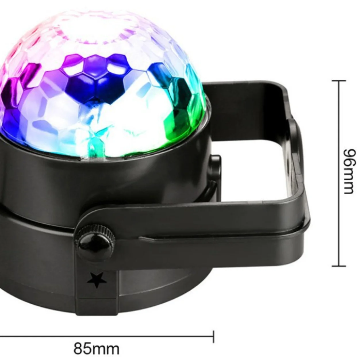 Sound Activated Party Lights with Remote Control, DJ Lighting, RGB Disco Ball Light, Strobe Lamp, 7 Modes Stage