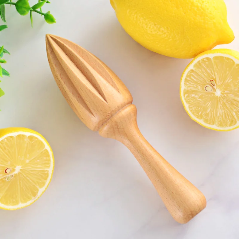 

2Pack Wooden Lemon Juicer Squeezer Citrus Squeezer Extractor Manual Hand Press Reamer Kitchen Squeezing Juice Wood Tool