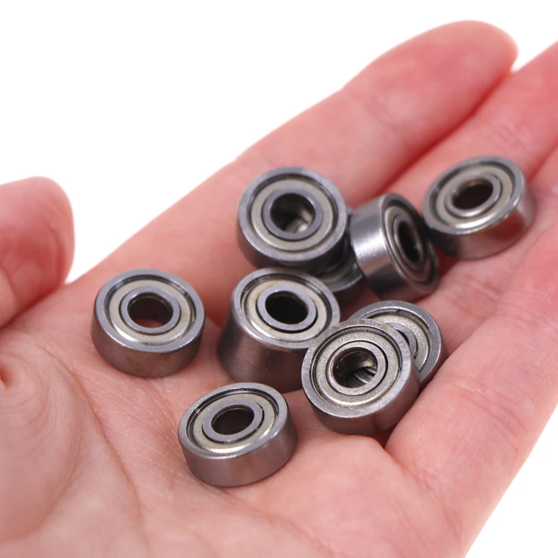 10pcs Deep Groove Ball Bearing, Small Bearing  605ZZ / 5*14*5mm