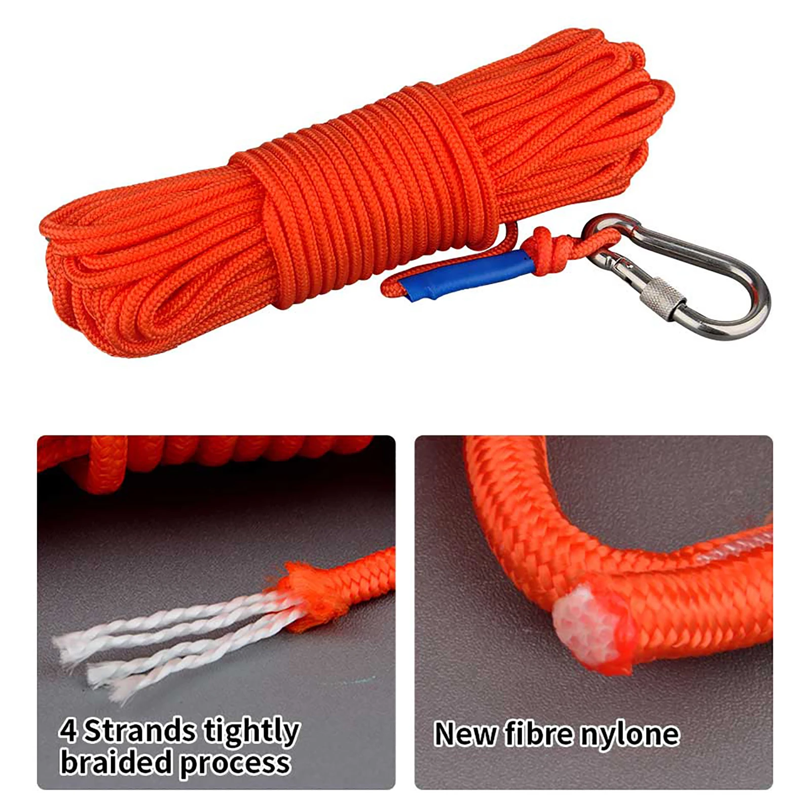 Two Side Strong N52 Fishing Magnet Set 160KGX2  160KG Rotatable  Salvage Magnetic Detecting Pot Metal Treasure Hunting