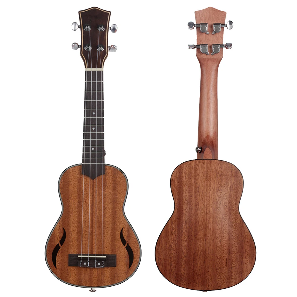 21/23/26inch Walnut Wood Ukulele Guitar 4 Strings Wooden Hawaiian Guitar Musical Acoustic Instrument