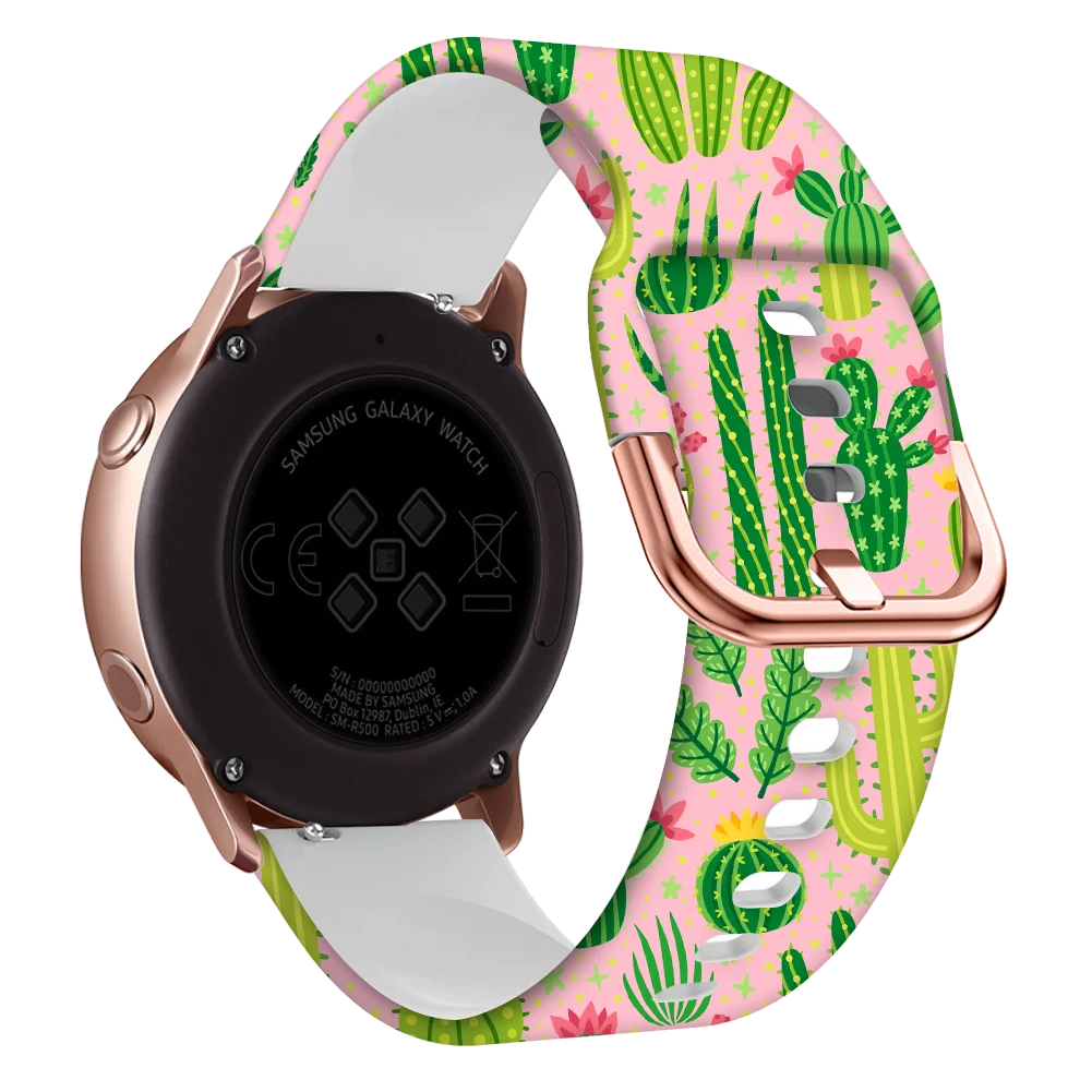 20mm Printing Silicone Watchband For Xiaomi Huami Amazfit GTS2 GTR 42mm Bracelet Band Strap For Garmin Forerunner 245 645 Correa