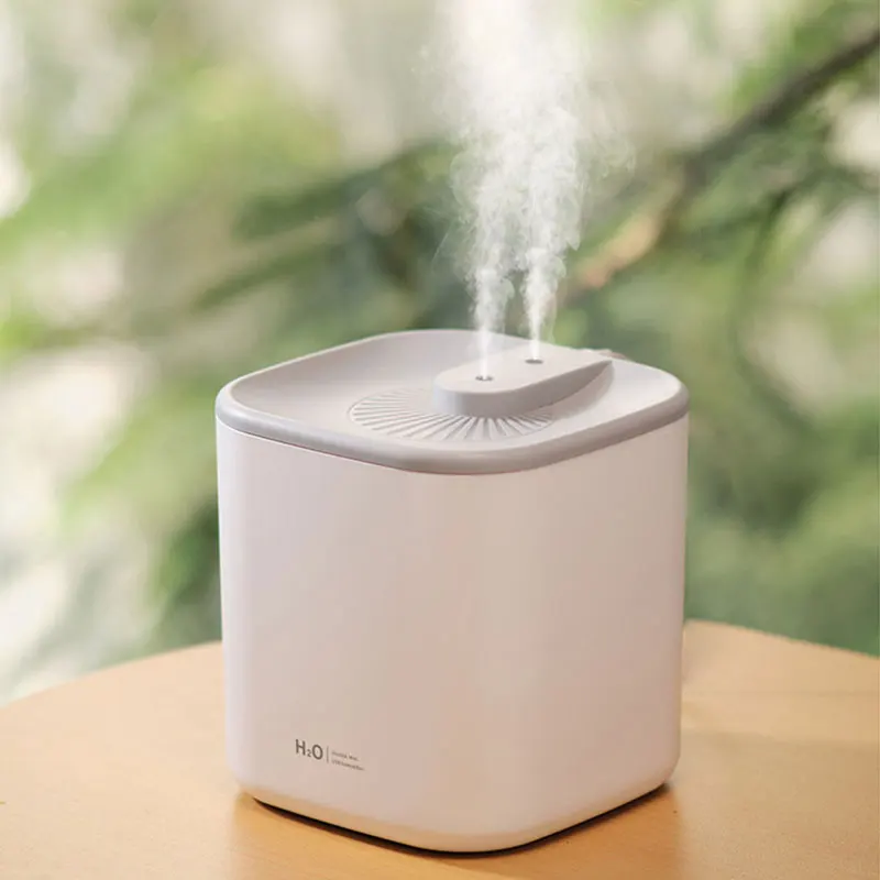 

H2O Dual Spray Humidifier USB Home Air Humidifier 3L Large Capacity Sprayer Large Fog Volume Mute Aroma Diffuser Can Be Timed