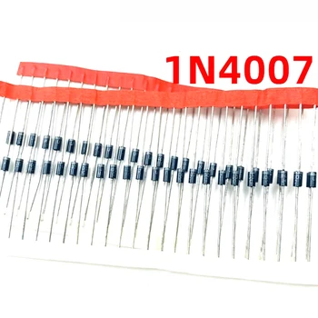 100 Stück 1N4007 4007 1A 1000 V DO-41 Hochwertige Gleichrichterdiode IN4007 1n4007