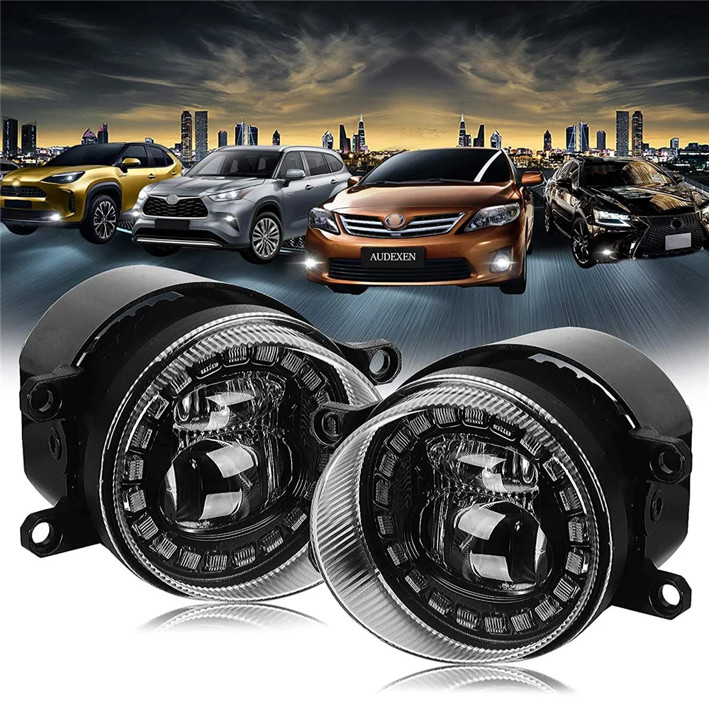 Toyota LED Fog Light For Toyota COROLLA RAV4 Toyota Camry V55 V50 V40 Corolla RAV4 Avensis, Lexus IS GS Car Fog Lamp with DRL