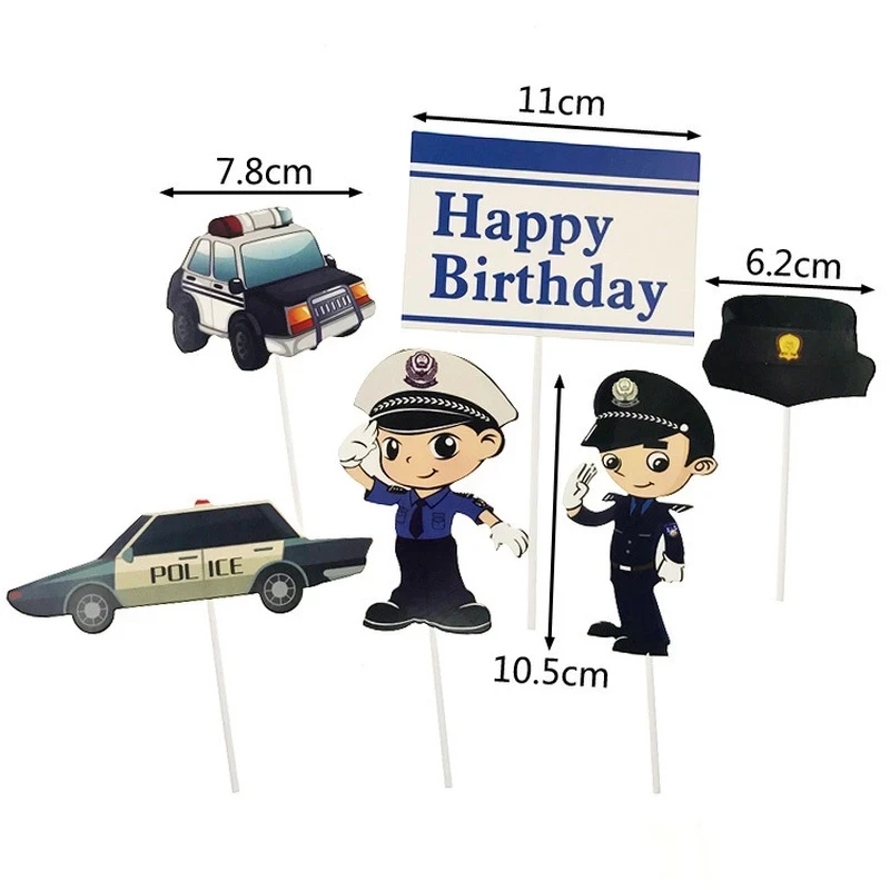 Motorcycle Happy Birthday Cake Topper Combination Car Cupcake Toppers Boys Men Birthday Party Wedding Dessert Cake Decorations