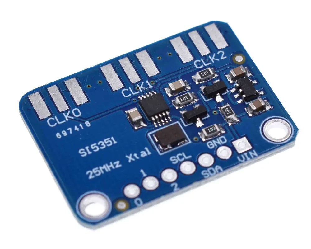 DC 3V-5V CJMCU-5351 Si5351A Si5351 I2C Clock Generator Breakout Board Module Signal Generator Clock 8KHz-160MHz For Arduino