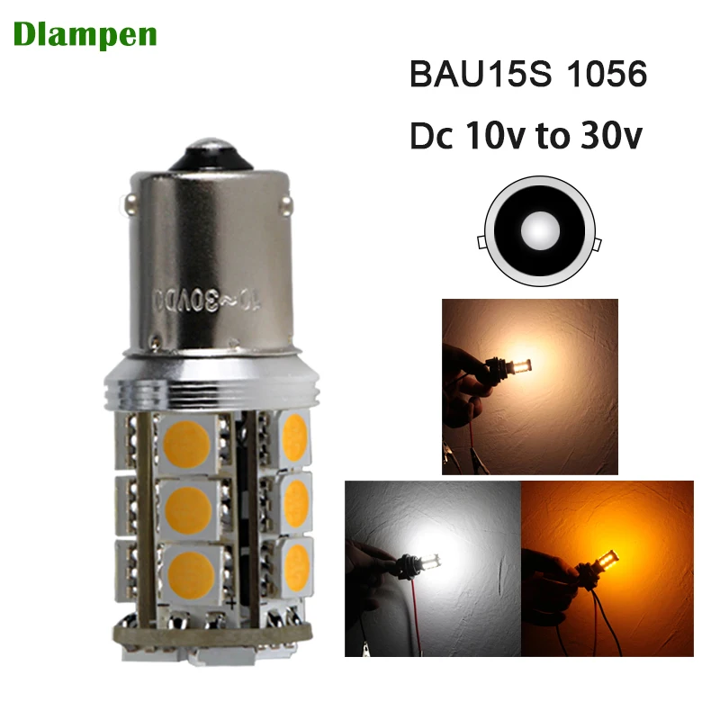 1156 BAU15S Led Light On Car Auto Truck Turn Signal Bulb 12 24 Volt Canbus 7507 PY21W 1156PY 12v 24v DRL Tail Interior Lamp