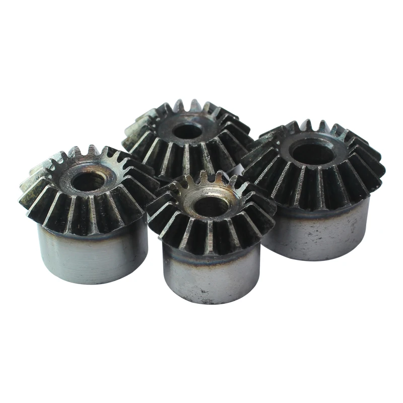 Bevel Gear 1.5M15T/16T/17T/18T/19T/20T Gear 90 Degrees Meshing Angle Carbon Steel Transmission Ratio 1:1 Transmission Parts