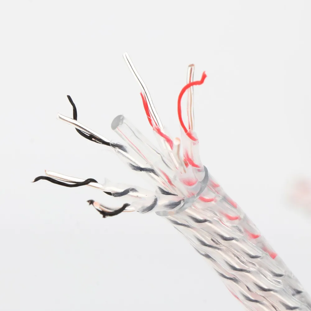 Valhalla 6 núcleos 6N OFC plateado DIY Cable a granel Cable de interconexión de Audio DIY Cable analógico