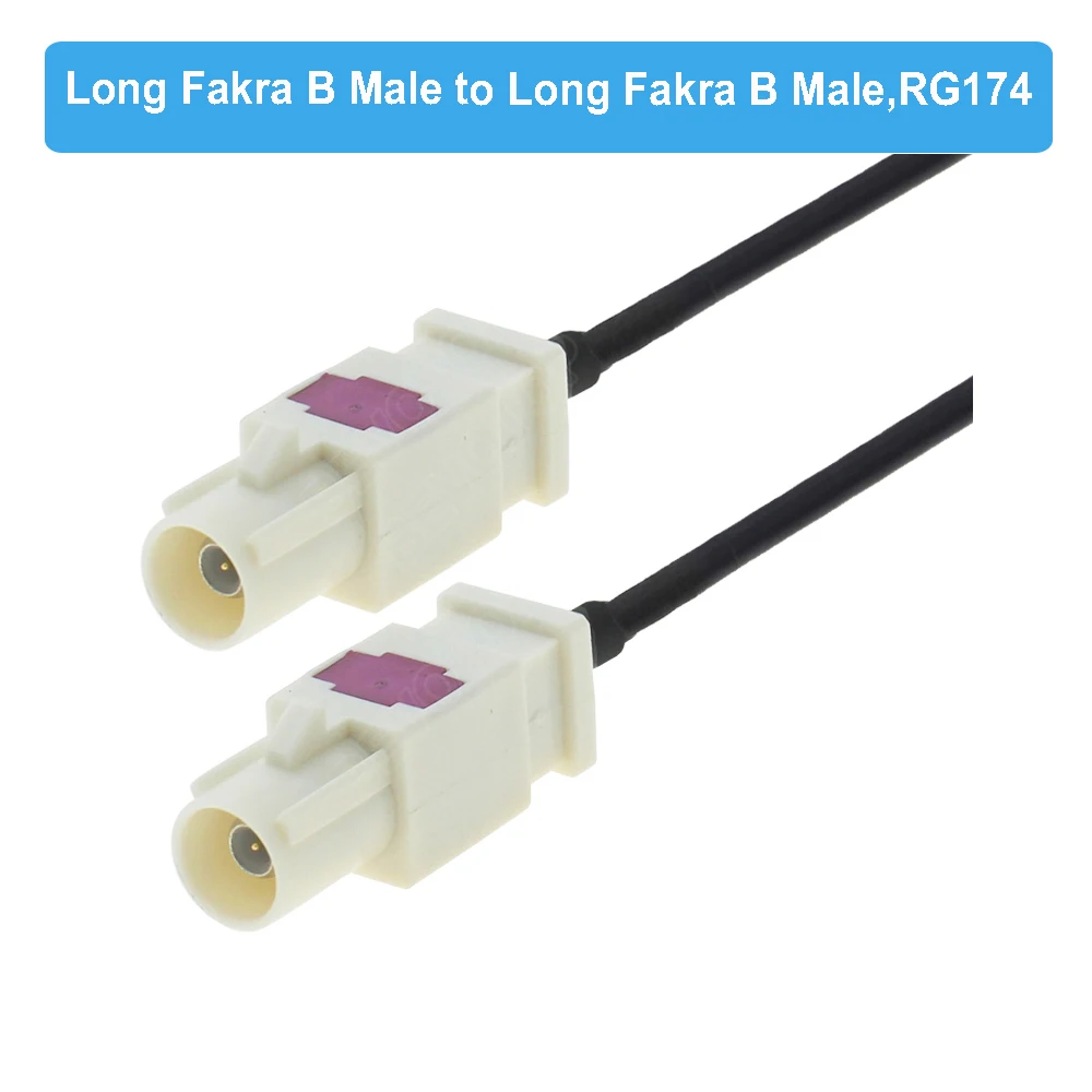 White Fakra B RAL 9001 Male Female RG174 Cable Radio Antenna Extension Cable RF Coaxial Pigtail for Phantom Radio With Supply