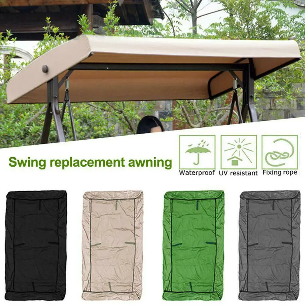 

2 -3 Seat Replacement Canopy Awning Swings Cover Garden Outdoor Swing Chair Hammock Canopy Summer Waterproof Canopy Swing Awning