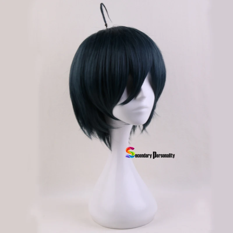 Anime Danganronpa V3: Killing Harmony Saihara shuachi, peluca corta, disfraz de Cosplay, Dangan Ronpa, pelo resistente al calor, pelucas para hombres