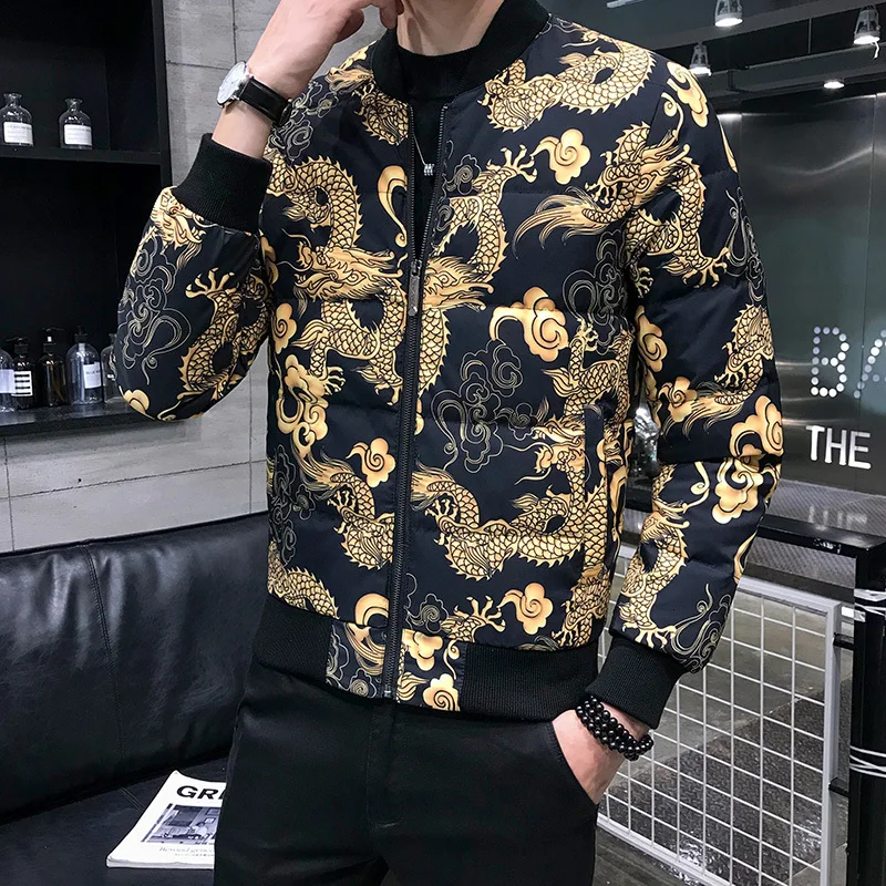 Casual Coat Warm Parka Duck Men Printing Jacket Ropa Mujer Invierno Plumas De Hombre Down Jackets Male