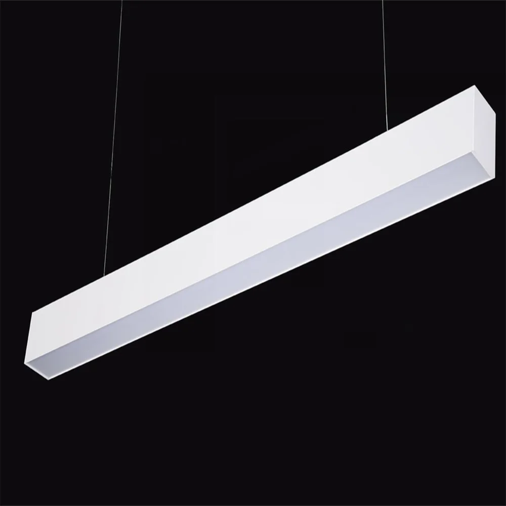 

Free Shipping 40w 1200mm High Quality LED Linear Bar Light with cables and connectors for ofiice lighting aluminum+PC Cover